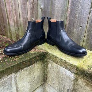 GM BASS & Co. LEE black leather ankle boot 9.5M